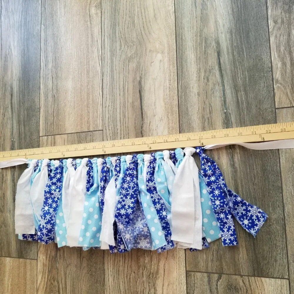 Snowflake High Chair Banner | First Birthday | 3’ HIGH CHAIR